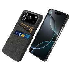 iPhone 17 Pro Skal Med Kortfack Tygbelagt Svart