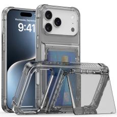 iPhone 17 Pro Skal Kickstand Med Korthållare Tonad Svart