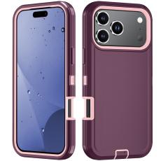 iPhone 17 Pro Skal Extreme Shockproof Hybrid Vinröd