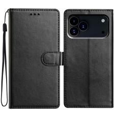 iPhone 17 Pro Max Fodral Läder Svart