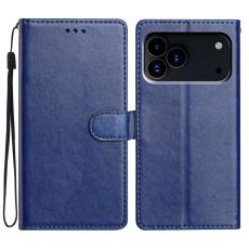 iPhone 17 Pro Max Fodral Läder Blå