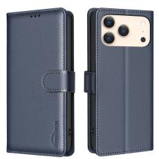BINFEN iPhone 17 Pro Max Fodral RFID Läder Blå