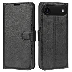 iPhone Air Fodral Litchi Läder Svart