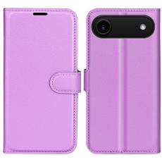 iPhone Air Fodral Litchi Läder Lila