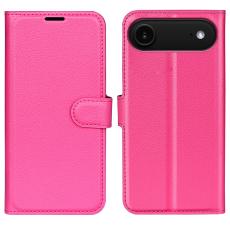 iPhone Air Fodral Litchi Läder Rosa