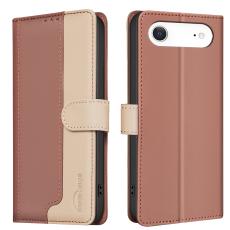 BINFEN iPhone Air Fodral RFID Splicing Color Brun