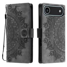 iPhone Air Fodral Mandala Läder Grå