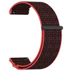 Garmin Venu X1 Armband Nylon Loop Röd / Svart