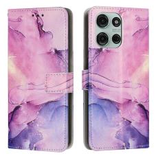 Motorola Moto G86 Power / G86 5G Fodral Läder Marmor Lila