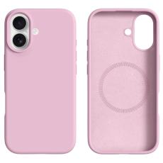 iPhone 17 Skal MagSafe Liquid Silikon Rosa