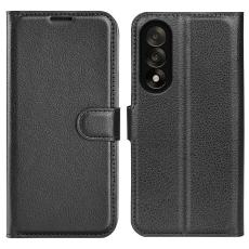 OnePlus Nord 5 5G Fodral Litchi Läder Svart