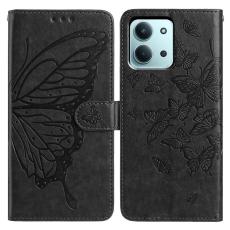 Xiaomi Redmi 15C Fodral Fjäril Tryck Svart