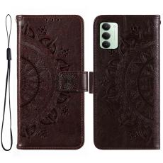 Xiaomi Redmi 15 Fodral Mandala Läder Brun