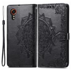 Samsung Galaxy Xcover 7 Fodral Mandala Läder Svart