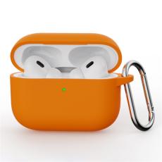 AirPods Pro 3 Skal Med Karbinhake Silikon Orange
