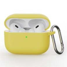 AirPods Pro 3 Skal Med Karbinhake Silikon Gul