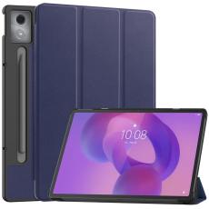 Lenovo Idea Tab Pro Fodral Tri-Fold Läder Mörk Blå