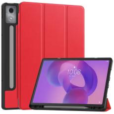 Lenovo Idea Tab Pro Fodral Tri-Fold Läder Röd
