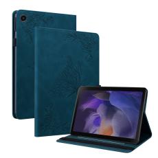 Samsung Galaxy Tab A11 / A9 Fodral Butterfly Flower Blå