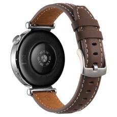 Klockarmband 18 mm Äkta Läder Mörk Brun