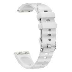 Klockarmband 18 mm Quick Release Wave Silikon Vit