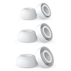 AHASTYLE 3-PACK AirPods Pro 3 &Ouml;ronpluggar Silikon Vit