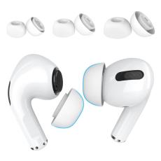 AHASTYLE 3-PACK AirPods Pro 2/1 &Ouml;ronpluggar Silikon Vit