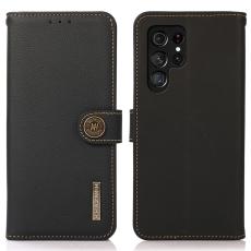 KHAZNEH Samsung Galaxy S26 Ultra Fodral &Auml;kta L&auml;der Svart