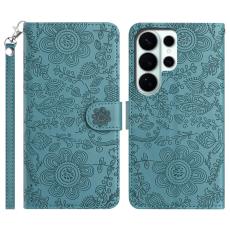 Samsung Galaxy S26 Ultra Fodral Med Blommigt Tryck Gr&ouml;n