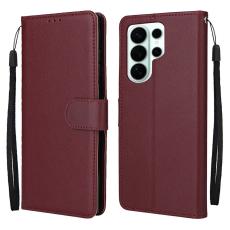 Samsung Galaxy S26 Ultra Fodral L&auml;der Vinr&ouml;d