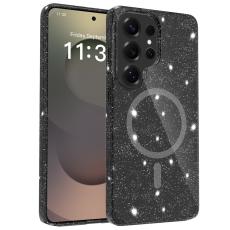 Samsung Galaxy S26 Ultra Skal MagSafe Glitter Svart