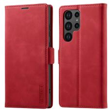 LC.IMEEKE Samsung Galaxy S26 Ultra Fodral L&auml;der R&ouml;d