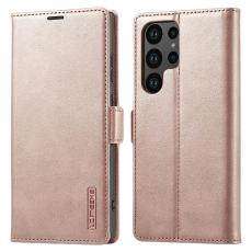 LC.IMEEKE Samsung Galaxy S26 Ultra Fodral L&auml;der Ros&eacute;guld
