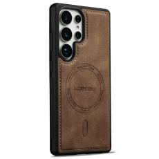 LC.IMEEKE Samsung Galaxy S26 Ultra Skal MagSafe L&auml;der Brun