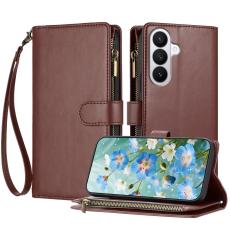 Samsung Galaxy S26 Pro Fodral Multifunktionellt L&auml;der Brun