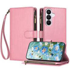 Samsung Galaxy S26 Pro Fodral Multifunktionellt L&auml;der Rosa