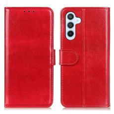 Samsung Galaxy S26/S26 Pro Fodral Crazy Horse L&auml;der R&ouml;d