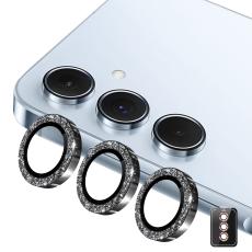 ENKAY Samsung Galaxy S26 / S26 Pro Linsskydd Glitter Svart