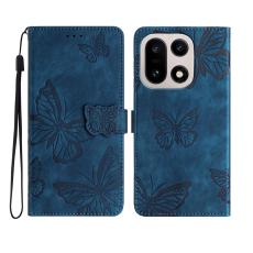 OnePlus 15 Fodral Med Fj&auml;ril Tryck Bl&aring;