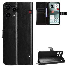 Nothing Phone 3a Lite Fodral Crazy Horse L&auml;der Svart