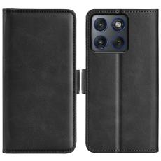 Motorola Edge 70 Fodral L&auml;der Svart