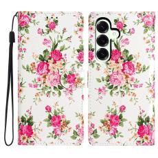 Samsung Galaxy A57 5G Fodral Med Tryck Rosa Blommor