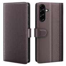 Samsung Galaxy A57 5G Fodral Premium &Auml;kta L&auml;der Brun