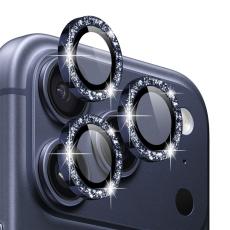 NORTHJO iPhone 17 Pro/17 Pro Max Linsskydd Glitter Bl&aring;