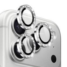 NORTHJO iPhone 17 Pro/17 Pro Max Linsskydd Glitter Silver