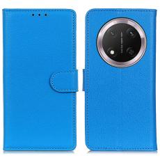 Honor Magic7 Lite Fodral Litchi L&auml;der Bl&aring;