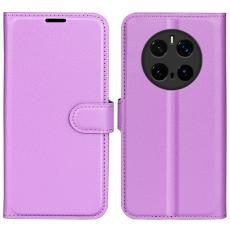 Honor Magic7 Pro Fodral Litchi L&auml;der Lila