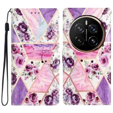 Honor Magic7 Pro Fodral Med Tryck Lila Marmor