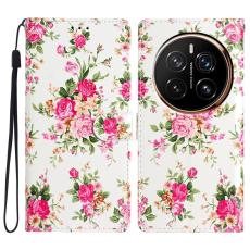 Honor Magic7 Pro Fodral Med Tryck Rosa Blommor