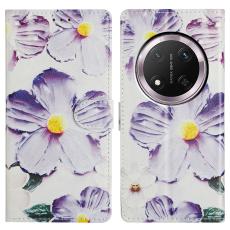 Honor Magic7 Lite Fodral Med Tryck Lila Blommor